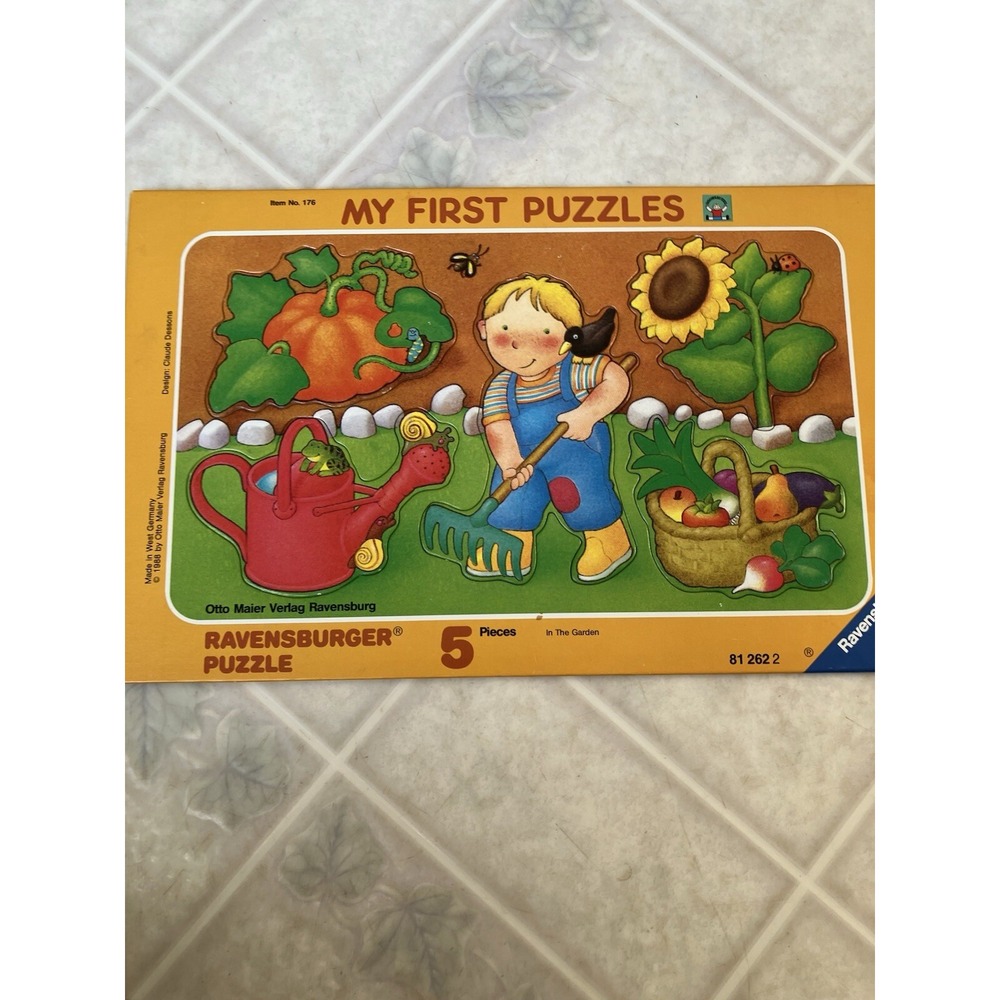 1988 Ravensburger My First Puzzles # 176 West Germany Otto Maier Verlag Garden